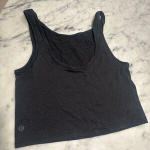 lululemon athletica Black Crop Tank Top